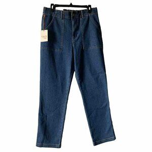 Knox Rose Jeans Women's Straight Leg Pants Medium Wash High Rise Size S